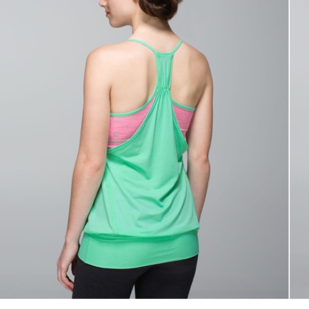 Lululemon No Limits Tank Opal Neon Pink Size 12